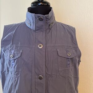 Kuhl women’s Rekon canvas vest, blue, large